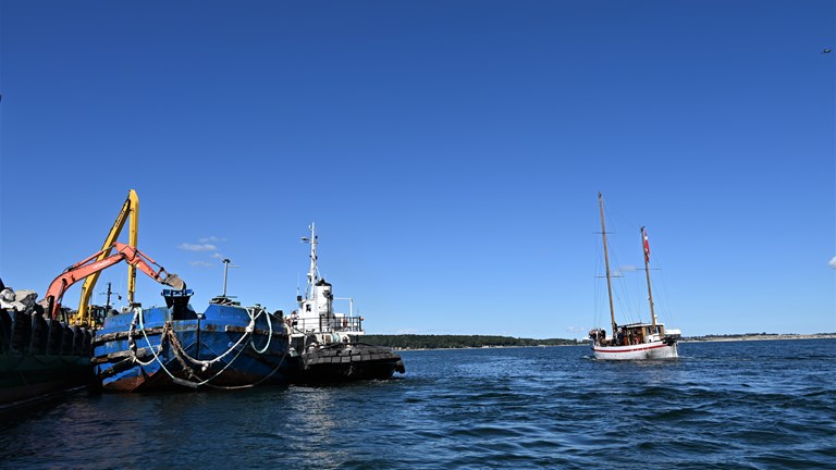 Billede etablering af stenrev